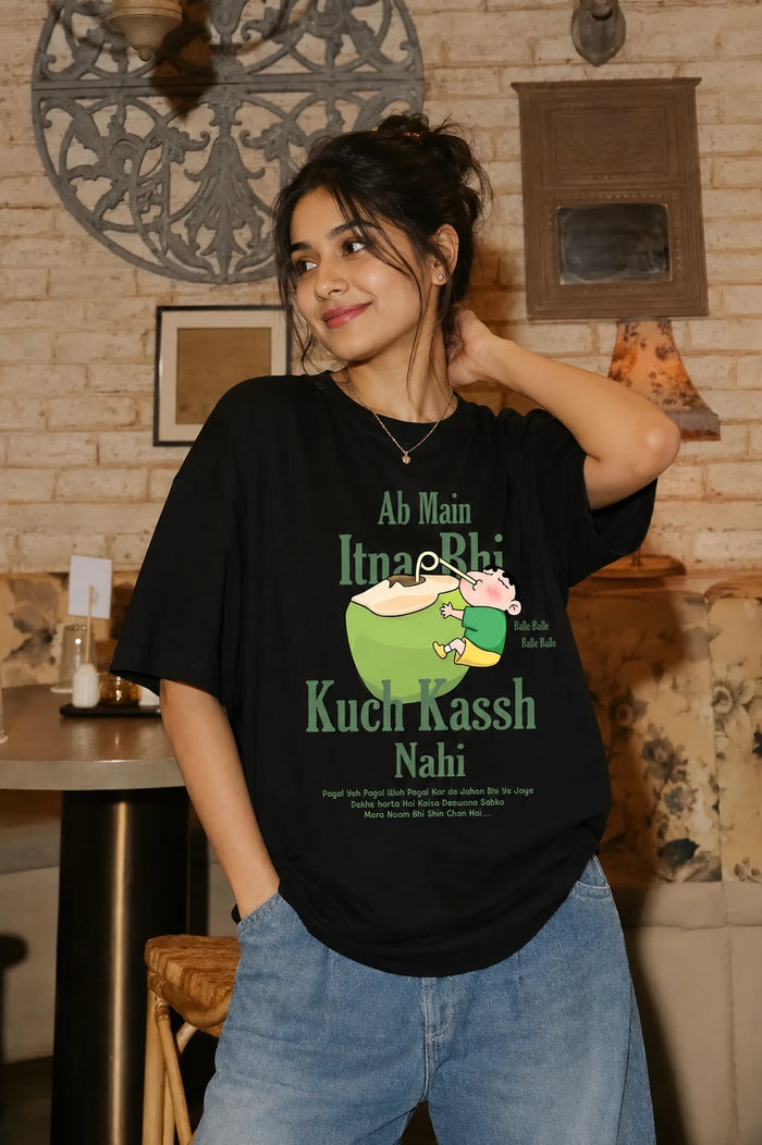Shinchan Oversized Female T-Shirt