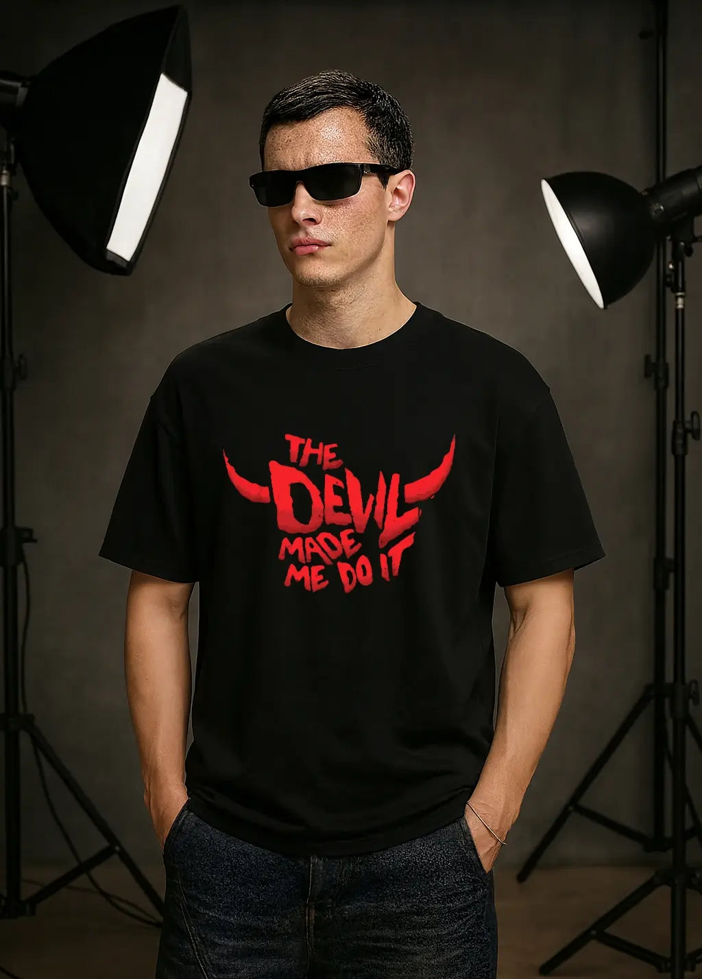 The Devil Made Me Do It Oversized T-Shirt