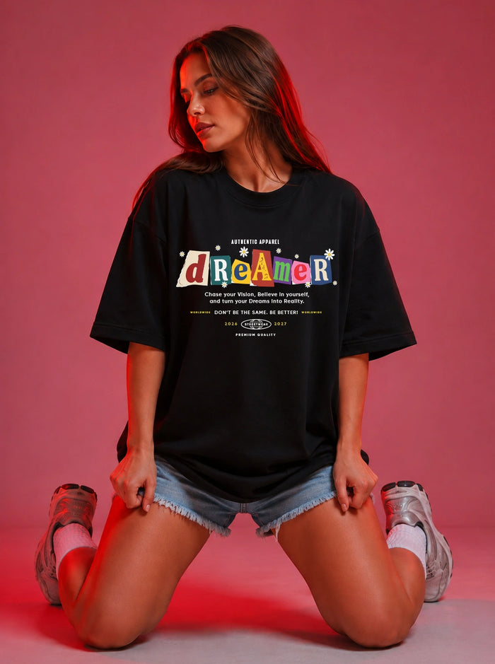Dreamer Aesthetic Oversized T-Shirt