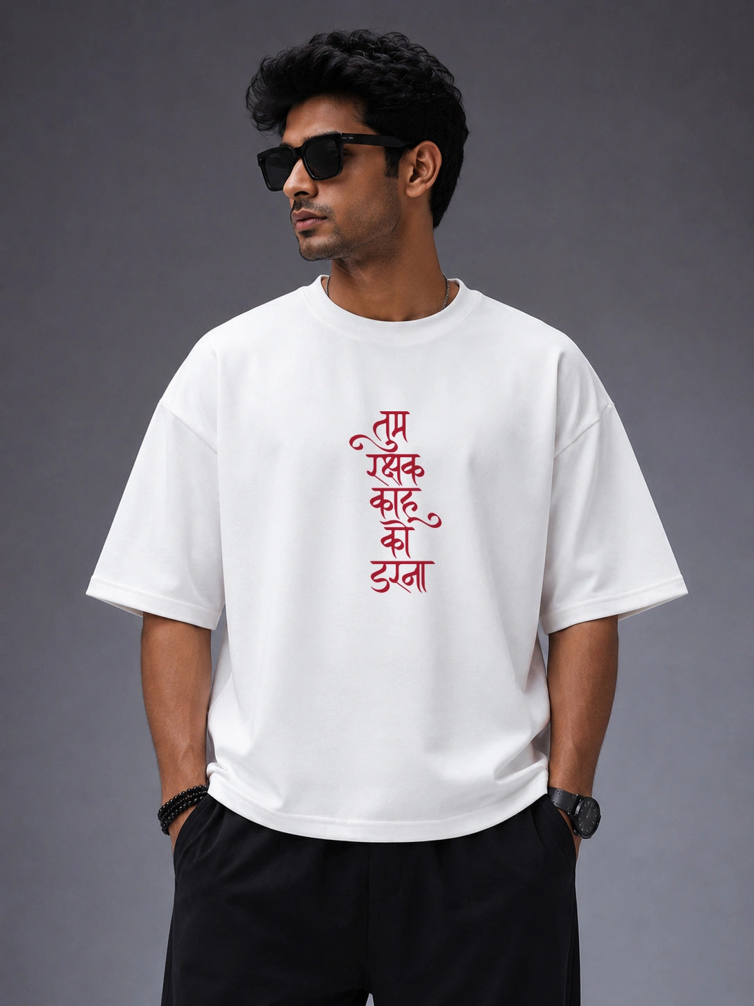 Divine Blessings of Lord Hanuman Oversized T-Shirt