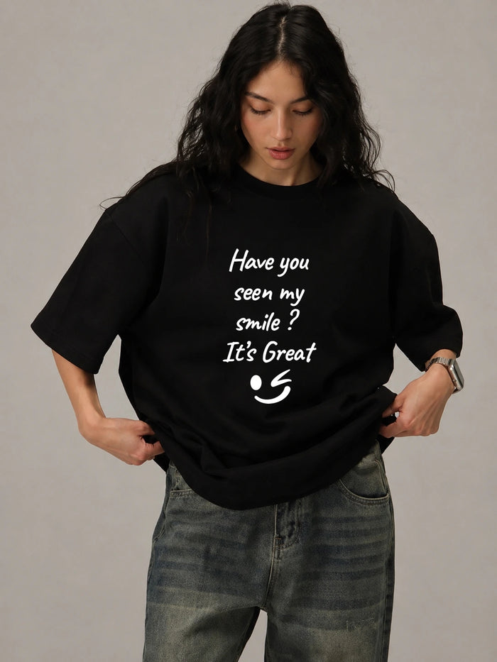 Have You Seen My Smile? Smiley Oversized T-Shirt