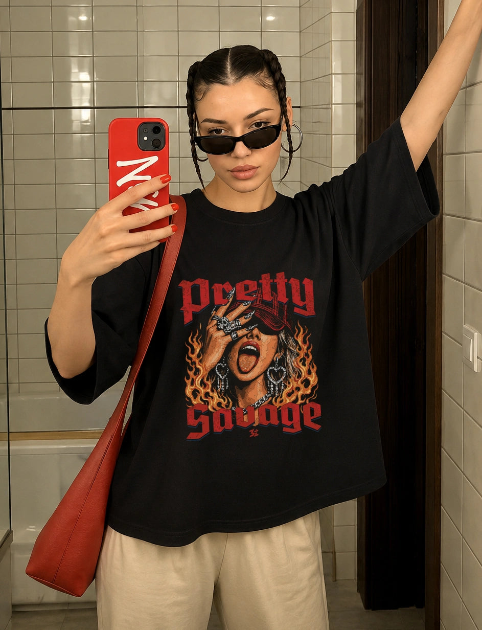Pretty Savage Oversized T-Shirt