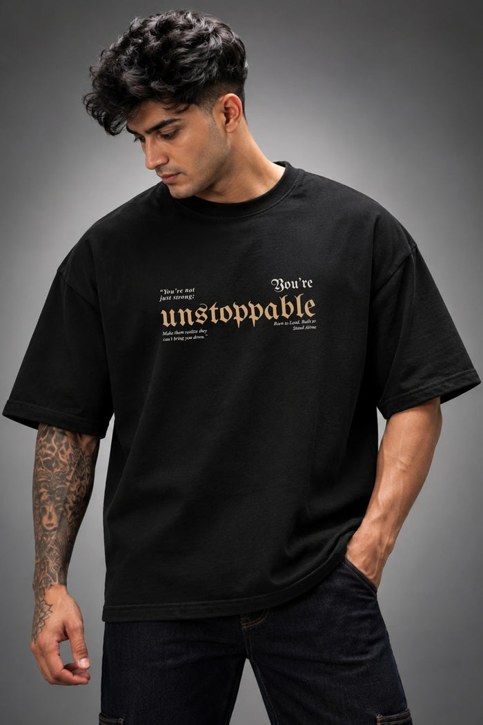 Unstoppable Tiger Fearless Minds Oversized T-Shirt