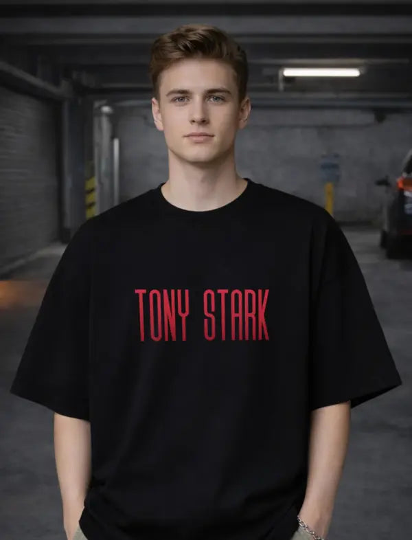 Tony Stark Iron Man Marvel Oversized T-Shirt
