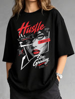 Hustle & Stay Grinding Oversized T-Shirt