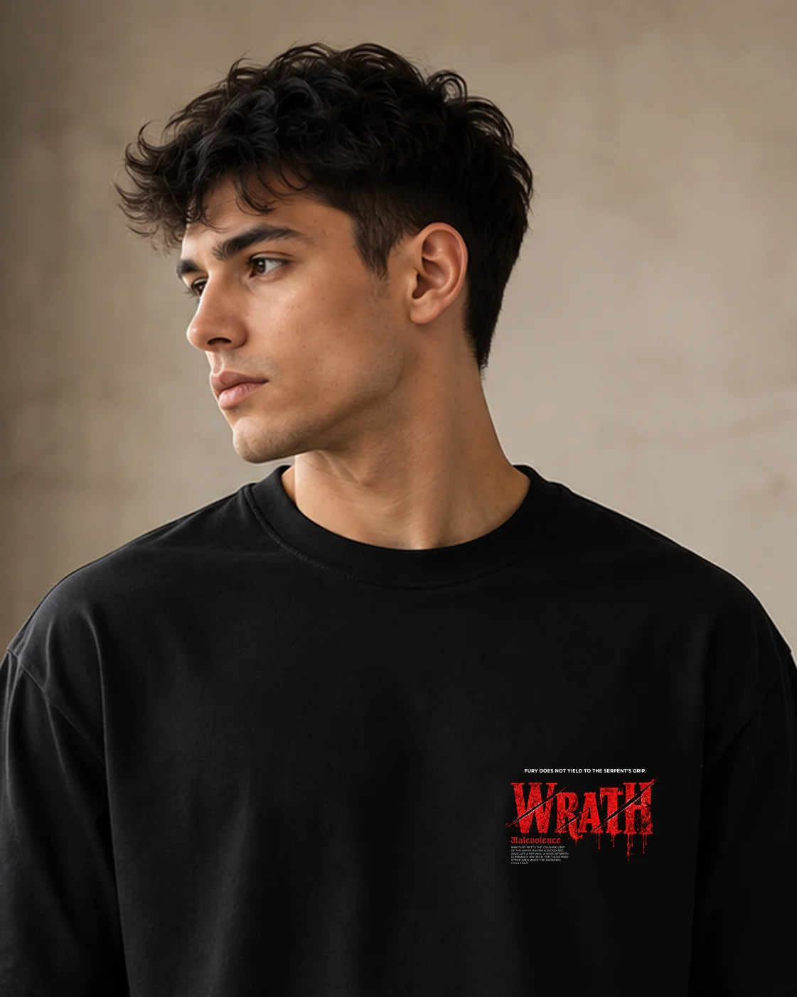 Wrath Malevolence Lion & Python Oversized T-Shirt