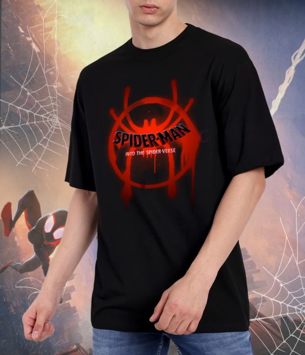 Black Spiderman T Shirt