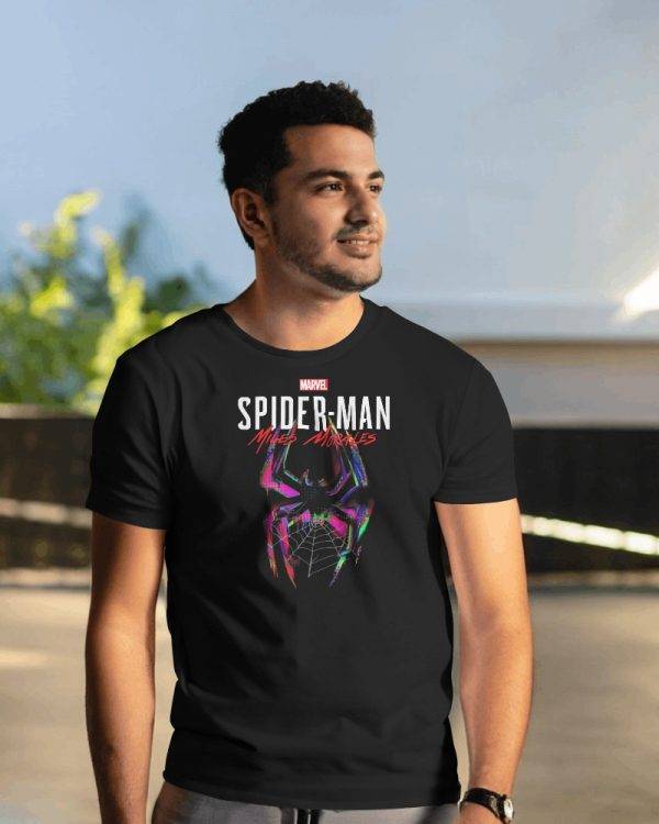 Men's Black Spiderman T-Shirt