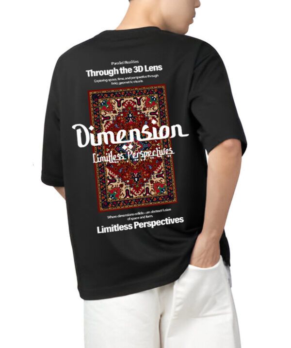 Dimension t-Shirt back Side View